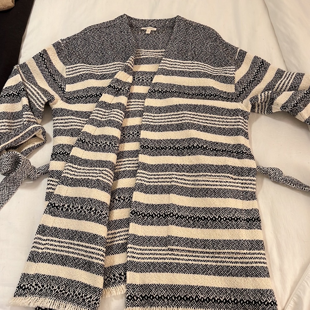 Eileen Fisher 3/4 Open Front Jacket - Picture 4 of 7